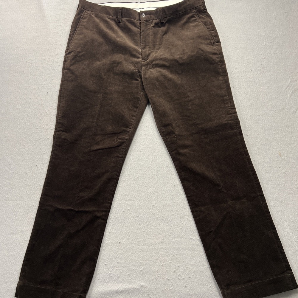 Polo Ralph Lauren Corduroy Pants Mens 38x32 Brown Stretch Classic Fit Vintage